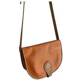 Bolso de hombro Fendi Zucca Monogram Castaño Naranja