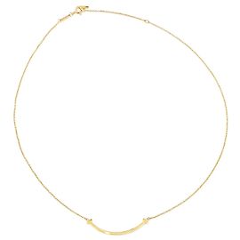 Tiffany & Co. Collier T Smile en Or Jaune Doré