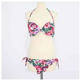 Dolce & Gabbana Bikini-Set mit buntem Blumenprint Mehrfarben