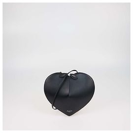 Alaïa Alaia Black Leather Le Coeur Shoulder Bag Black