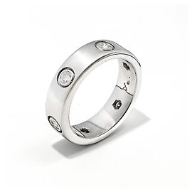 Cartier Love Diamond Ring White Gold Silvery White