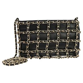 Chanel Chain Frame Lambskin Negro