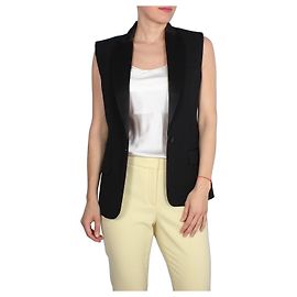 Joseph Blazer Tuxedo sem mangas preto Preto
