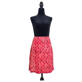 Christian Lacroix Minifalda Rosa Estampado Paisley Rosa