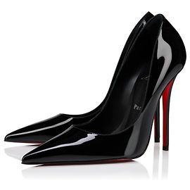 Christian Louboutin So Kate Black Patent Leather Pumps Black