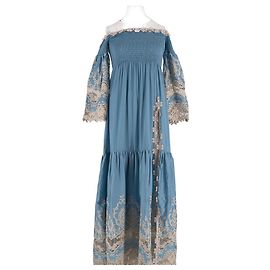 Autre Marque ANTICA SARTORIA Blue Long Dress Blue