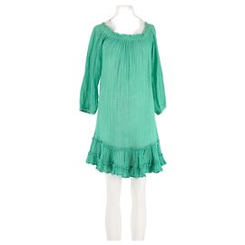 Autre Marque SUNDAY Green Linen Dress Green