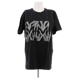 Camiseta negra de algodón Mm6 Negro