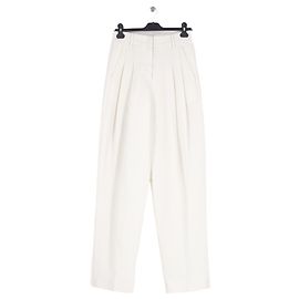Autre Marque Pantalones anchos, boyfriend & mom blancos Blanco