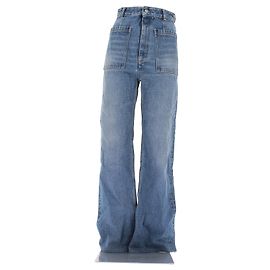 Mm6 Blaue Jeans mit großen Taschen Blau