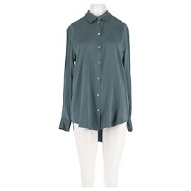 Autre Marque Camisa de seda azul ASCENO Azul