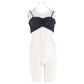 Autre Marque Crop top noir sans manches Noir