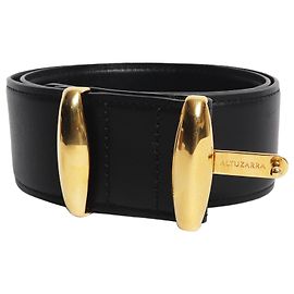 Altuzarra Cinturón de cuero negro - size XS Negro