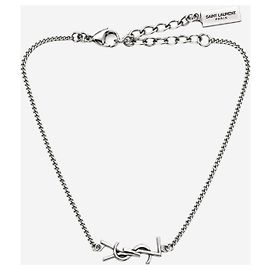 Autre Marque Bracciale a catena YSL argento Porpora
