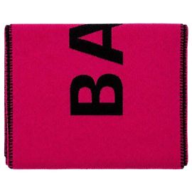 Balenciaga Cachecol de lã rosa com logótipo Rosa