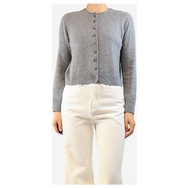 Autre Marque Cárdigan corto de mezcla de cachemira gris - size S Gris