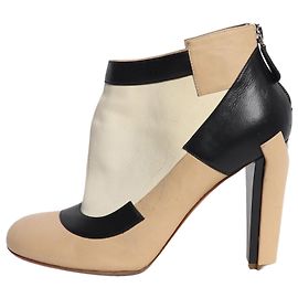 Chanel Multicolour tri-colour ankle boots - size EU 39.5 Multiple colors