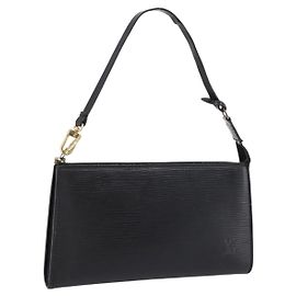 LOUIS VUITTON Epi Pochette Accessoires Pouch Black M52982 LV Otro