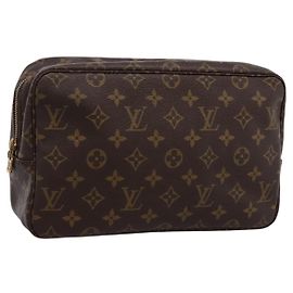 LOUIS VUITTON Monogram Trousse Toilette 28 Clutch Bag M47522 LV Other
