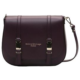 Autre Marque Maison Héritage Tex Schultertasche Leder Bordeaux Bordeaux
