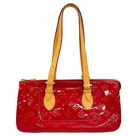 Borsa Tote Louis Vuitton Vernis Rosewood Avenue Rosso