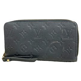 Louis Vuitton Monogram Empreinte Zippy Wallet - Noir Black