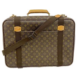 Bolso Boston Louis Vuitton Monogram Satellite 53 Castaño