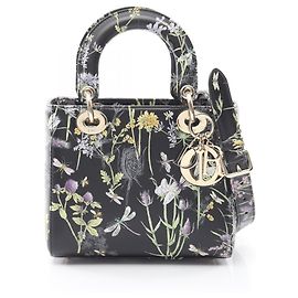 Borsa Christian Dior Lady Dior Small Florilegio Nero Multicolore