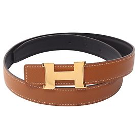 Hermès Cintura Hermes Mini Constance H-Belt Marrone Nero