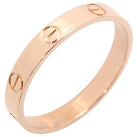 Cartier Mini Love Ring in 18K Pink Gold Golden