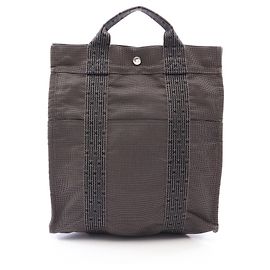 Hermès Herline Ad MM Gray Rucksack/Handtasche Braun