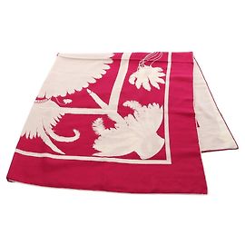 Hermès Lenço Hermes Carre Geant 140 Brazil Tattoo Cru Roxo