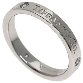 Autre Marque Anillo alianza de platino y diamantes Tiffany & Co. Otro