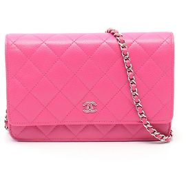 Chanel Matelassé Shoulder Bag Pink