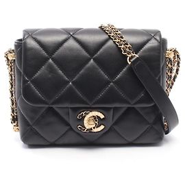Sac à épaule Chanel Matelassé Small Flap Noir