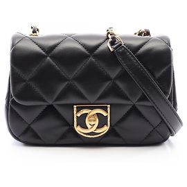 Bolsa de Ombro Chanel Matelassé Small Flap Preto