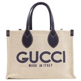Mini borsa stampata Gucci Japan Limited Edition Beige Blu navy