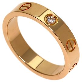 Cartier Love Ring in 18K Pink Gold with Diamond Other
