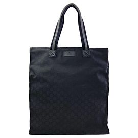 Sac Tote Gucci GG en nylon noir Noir
