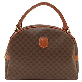 Céline Celine Macadam Triomphe Handbag Brown