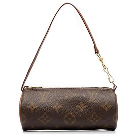 Louis Vuitton Brown Monogram Papillon Pochette Marrom