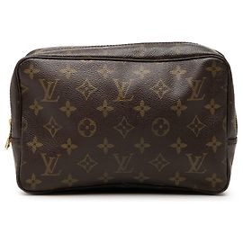 Louis Vuitton Brown Monogram Trousse Toilette 23 Marrone
