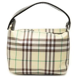 Bolsa de mão Burberry Yellow Mini House Check Canvas Outro Amarelo