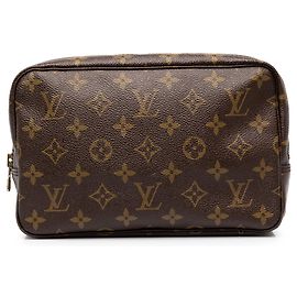 Louis Vuitton Brown Monogram Trousse Toilette 23 Marrone