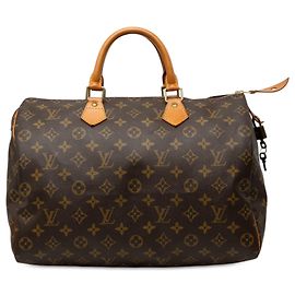 Louis Vuitton Brown Monogram Speedy 35 Brown
