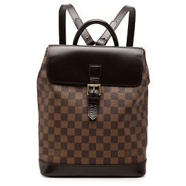 Louis Vuitton Brown Damier Ebene Soho Marron