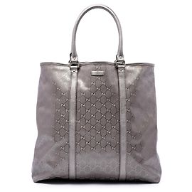 Gucci Gray GG Imprime Joy Vertical Tote Brown