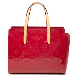 Louis Vuitton Red Monogram Vernis Catalina BB Rouge