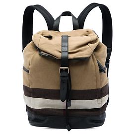 Sac à dos Burberry Drifton en toile Mega Check marron Marron Marron clair