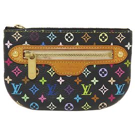 Louis Vuitton M60031 Pochette MM Coin Case Preto Multicor